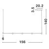 Černé kovové závěsné LED světlo Nova Luce Puize 156 cm -fv-interier-25