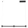Černé kovové závěsné LED světlo Nova Luce Puize 80 cm