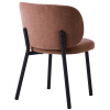 Růžová čalouněná jídelní židle Unique Furniture Swan