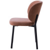Růžová čalouněná jídelní židle Unique Furniture Swan