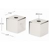 Set čtyř lesklých nerezových svícnů kave home Acadia 2 cm