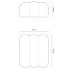 Tmavě modrá sametová podnožka Cosmopolitan Design Koge 95 x 95 cm -fv-interier-25