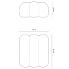 Šedá sametová podnožka Cosmopolitan Design Koge 95 x 95 cm -fv-interier-25