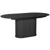 Černý dubový rozkládací jídelní stůl Unique Furniture Nola 180/230 x 95 cm