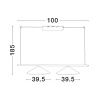 Černé kovové závěsné LED světlo Nova Luce Lui 100 cm -fv-interier-25