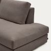 Tmavě hnědá modulární rohová pohovka Kave Home Alea 340 cm, levá -fv-interier-25