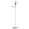 Fialová kovová stojací lampa Kaktee 137 cm