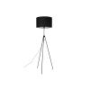 Černá stojací lampa ZUIVER LESLEY 153-181 cm