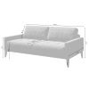 Světle šedá dvoumístná látková pohovka MESONICA Musso Tufted 173 cm