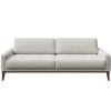Světle šedá třímístná látková pohovka MESONICA Musso Tufted 211 cm