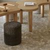 Hnědý čalouněný taburet Quax Organic 35 cm -fv-interier-25
