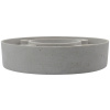 Šedý kameninový svícen Ring 26 cm