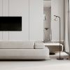 Zlatá kovová stojací lampa Nova Luce Conico 135 cm -fv-interier-25