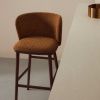 Terakotová barová židle Kave Home Ciselia 75 cm s ořechovou podnoží -fv-interier-25