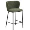 Zelená barová židle Kave Home Ciselia 65 cm