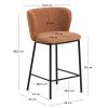 Terakotová barová židle Kave Home Ciselia 65 cm