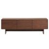 Ořechový TV stolek Kave Home Norlen 150 x 40 cm