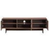 Ořechový TV stolek Kave Home Norlen 150 x 40 cm