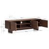 Ořechový TV stolek Kave Home Norlen 150 x 40 cm