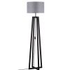 Šedá stojací lampa Artis 165 cm