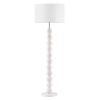 Bílá stojací lampa Chamois 155 cm