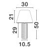 Béžová stolní lampa Bacco