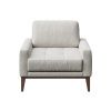 Světle šedé látkové křeslo MESONICA Musso Tufted