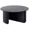 Černý lakovaný konferenční stolek Plateau 75 cm