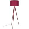 Červená stojací lampa TRIPOD 157 cm