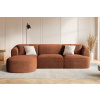 Terakotově oranžová manšestrová rohová pohovka Cosmopolitan Design Campi 256 cm, levá -fv-interier-25