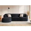 Černá manšestrová rohová pohovka Cosmopolitan Design Campi 256 cm, levá -fv-interier-25