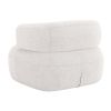 Bílé bouclé křeslo Windsor & Co Aldrin