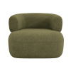 Zelené bouclé křeslo Windsor & Co Aldrin