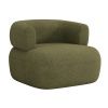 Zelené bouclé křeslo Windsor & Co Aldrin