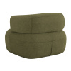 Zelené bouclé křeslo Windsor & Co Aldrin
