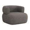 Šedé bouclé křeslo Windsor & Co Aldrin