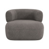Šedé bouclé křeslo Windsor & Co Aldrin