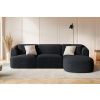 Černá manšestrová rohová pohovka Cosmopolitan Design Campi 256 cm, pravá -fv-interier-25