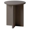 Hnědý lakovaný odkládací stolek Unique Furniture Palma 50 cm