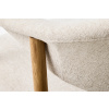 Krémově bílá čalouněná jídelní židle Unique Furniture Elk s dubovou podnoží -fv-interier-25