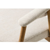 Krémově bílá čalouněná jídelní židle Unique Furniture Elk s dubovou podnoží -fv-interier-25