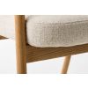 Krémově bílá čalouněná jídelní židle Unique Furniture Elk s dubovou podnoží -fv-interier-25