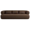 Hnědá sametová čtyřmístná pohovka Windsor & Co Aldrin 226 cm