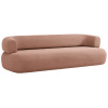 Růžová sametová čtyřmístná pohovka Windsor & Co Aldrin 226 cm