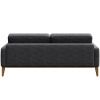 Tmavě šedá látková dvoumístná pohovka MESONICA Musso Tufted 173 cm
