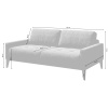 Tmavě šedá látková dvoumístná pohovka MESONICA Musso Tufted 173 cm