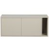 Béžový dřevěný TV stolek Settle Down 108 x 44 cm