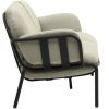 Béžovo-šedá zahradní pohovka kave home Joncols 224 cm