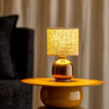 Bronzová keramická stolní lampa Agni 25,5 cm -fv-interier-25