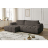 Hnědá bouclé rohová rozkládací pohovka Fuji 292 cm, levá -fv-interier-25